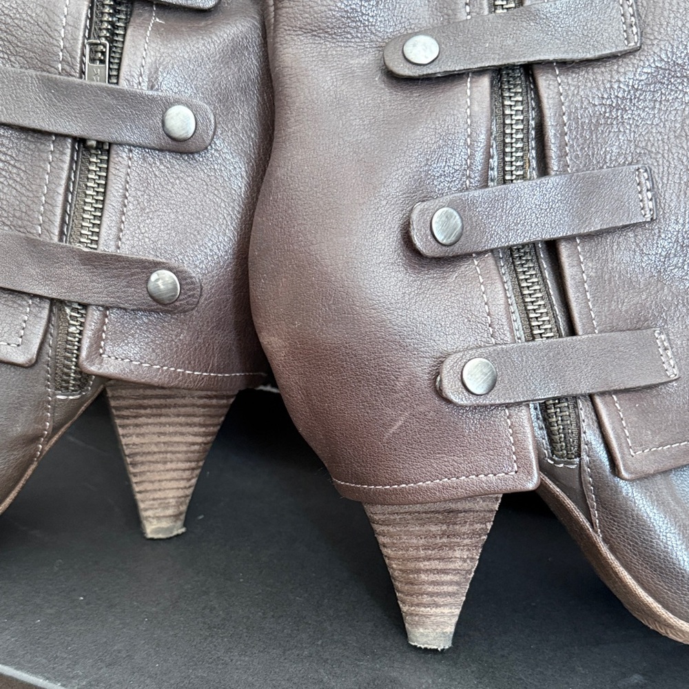 Miss Sixty Chocolate Heeled Boots - Picture 3 of 6